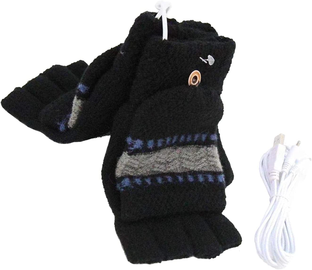 Yinuoday USB Heated Gloves Mitten Unisex Winter Hands Warm Laptop Gloves Womens& Mens Apparel & Accessories > Clothing Accessories > Gloves & Mittens Yinuoday