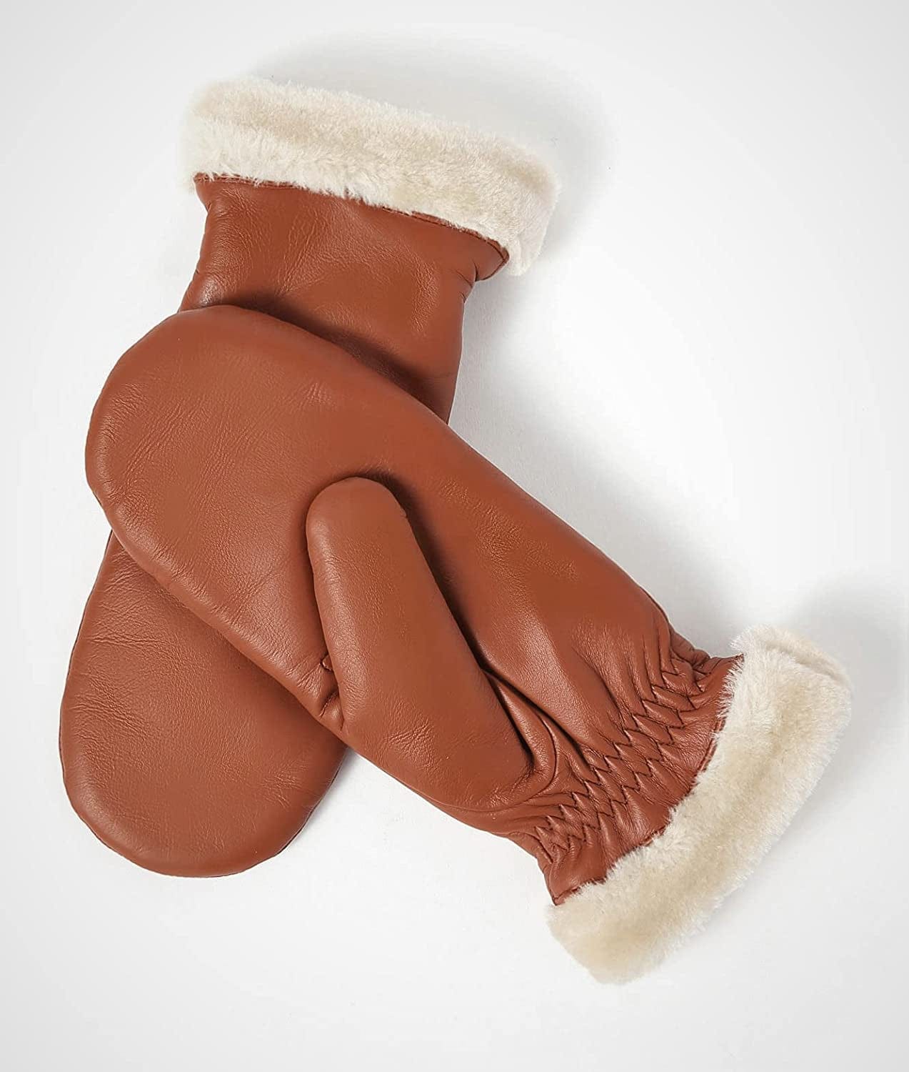 YISEVEN Women'S Winter Genuine Leather Gloves Mittens Apparel & Accessories > Clothing Accessories > Gloves & Mittens Charm Leather Fashion Company