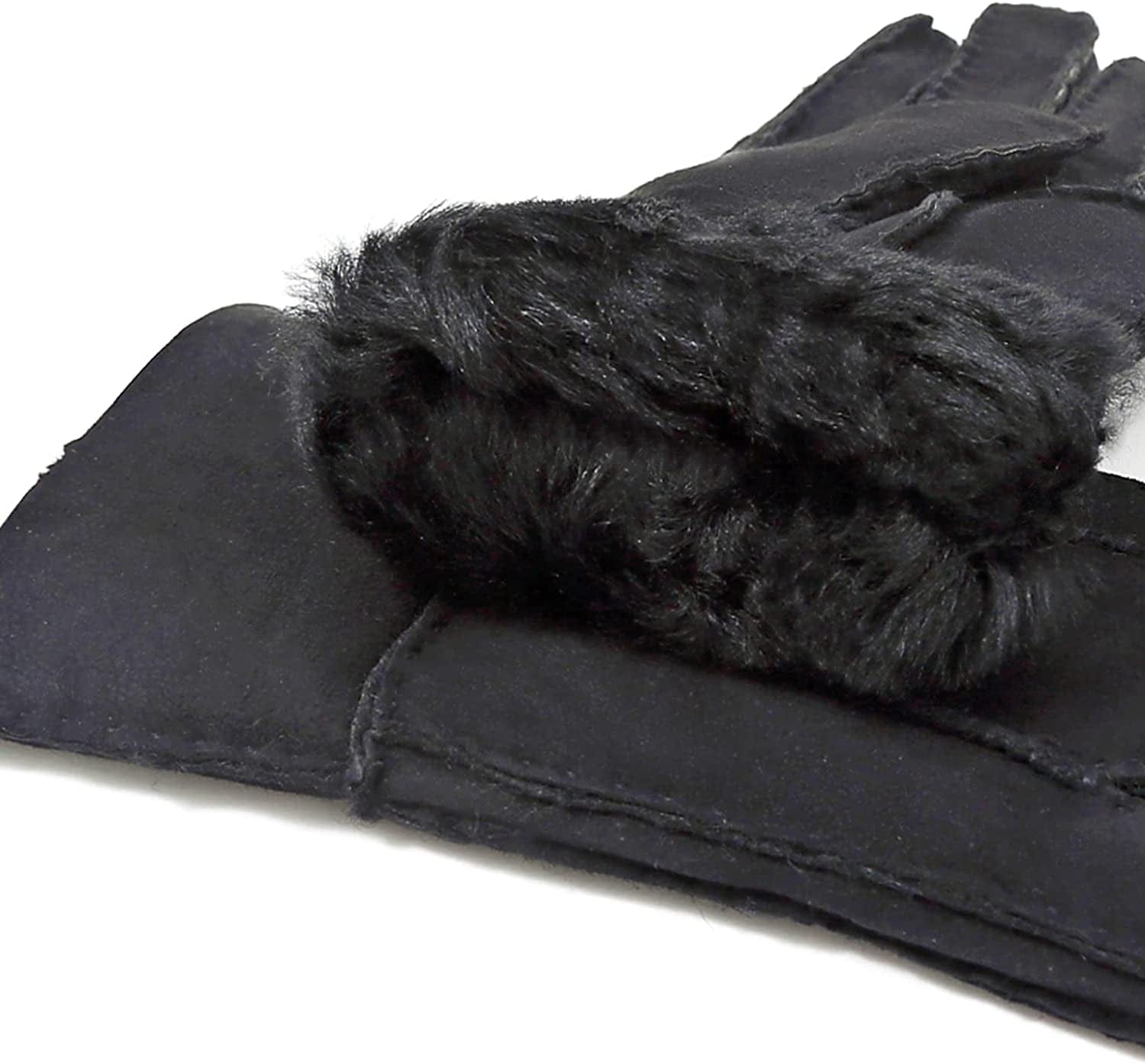 YISEVEN Women'S Winter Sheepskin Shearling Leather Gloves Mittens Two Points Apparel & Accessories > Clothing Accessories > Gloves & Mittens Charm Leather Fashion Company