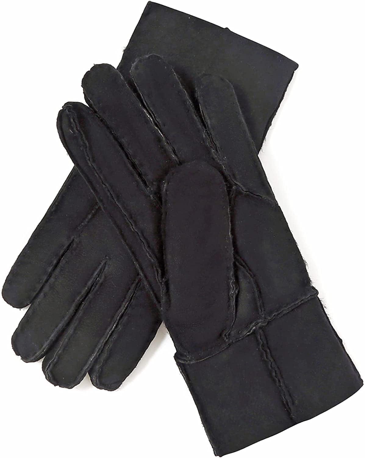 YISEVEN Women'S Winter Sheepskin Shearling Leather Gloves Mittens Two Points Apparel & Accessories > Clothing Accessories > Gloves & Mittens Charm Leather Fashion Company