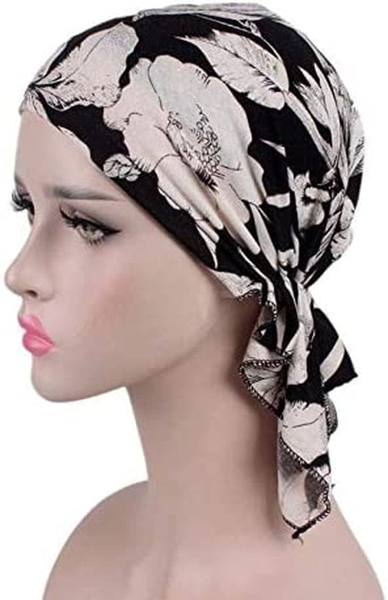 Yiyi Operation Women'S Pre Tied Bandana Turban Head Scarf Chemo Beanie Headwraps Headwear Hair Hair Loss Apparel & Accessories > Clothing Accessories > Headwear YiYi Operation