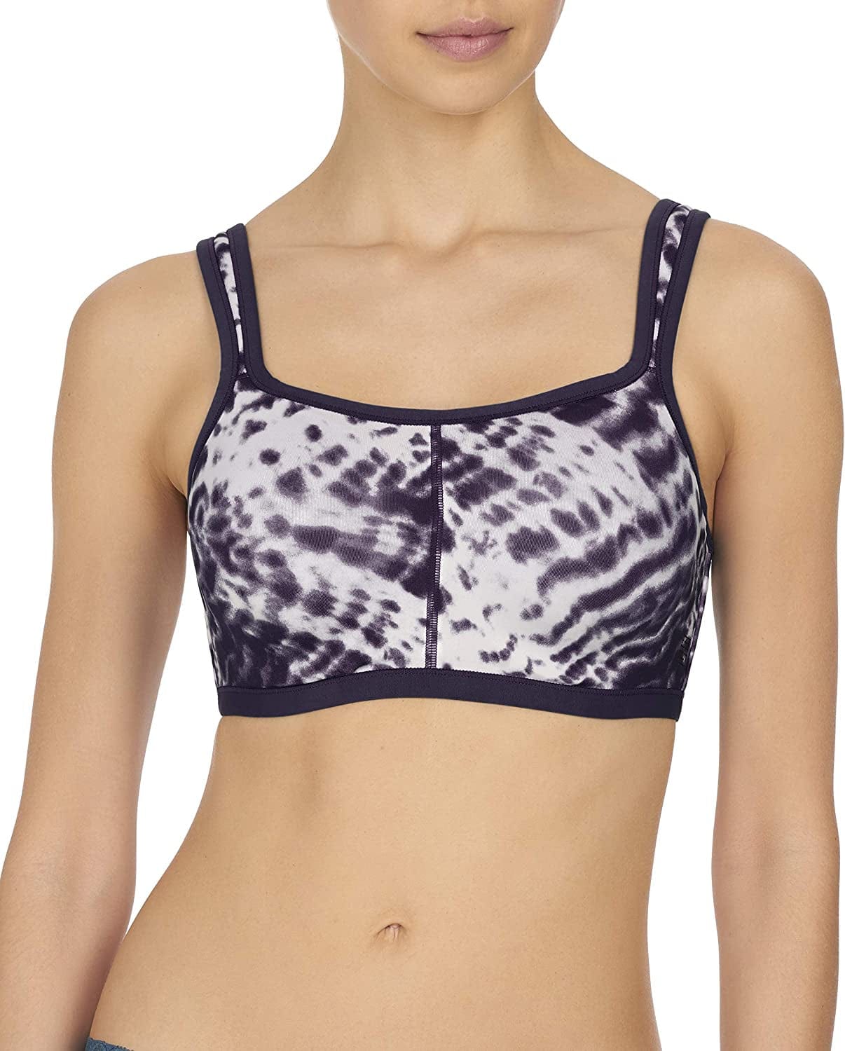 Yogi Women'S Bra Convertible Sports Midnight Navy Tie Dye Print / 34H