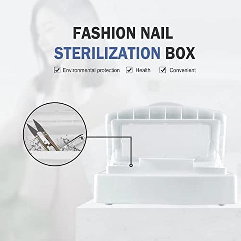 Yoleshy Professional Plastic Sterilizing Tray,Clean Sterilizer Box Storage Organizer for Nail,Tweezers,Hair Salon,Spa & Cutter Manicure Equipment-Nail Art Tool Health & Beauty > Personal Care > Cosmetics > Cosmetic Tools > Nail Tools YoleShy
