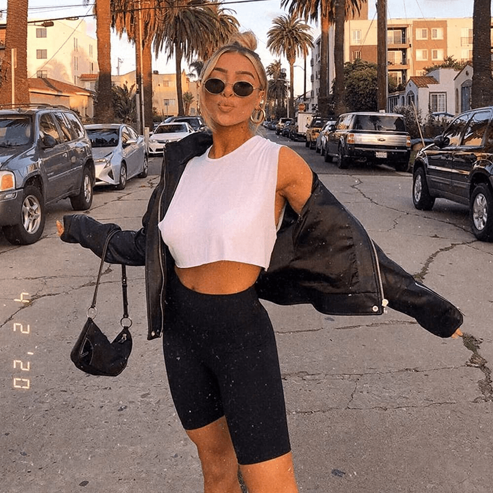 YOLIX 3 Pack Buttery Soft Biker Shorts for Women – 8" High Waisted Yoga Workout Athletic Sports Shorts Apparel & Accessories > Clothing > Shorts Kylie Max