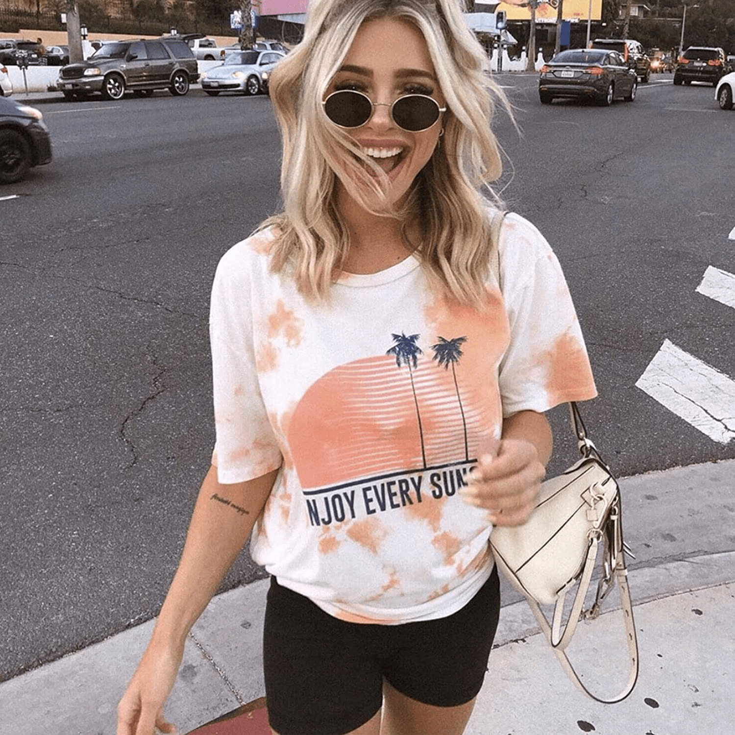 YOLIX 3 Pack Buttery Soft Biker Shorts for Women – 8" High Waisted Yoga Workout Athletic Sports Shorts Apparel & Accessories > Clothing > Shorts Kylie Max