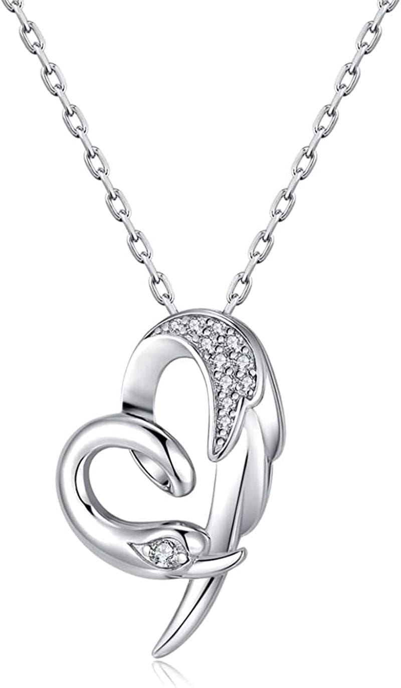 Yosikcaes 925 Sterling Silver Heart Necklaces for Women with Birthstone and 18K Rose Gold Plated, Birthday Anniversary Christmas Jewelry Gift for Women Wife Mom Girlfriend. Heart-Jun