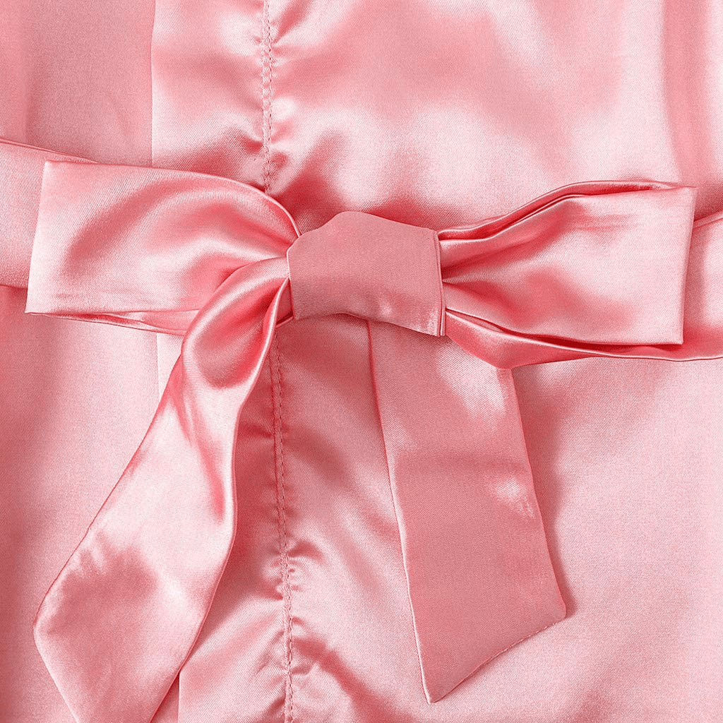 Youmymine Toddler Baby Kids' Satin Kimono Robe Bathrobe Nightgown Sleepwear for Spa Party Wedding Birthday Apparel & Accessories > Clothing > Sleepwear & Loungewear > Robes Kylie Max