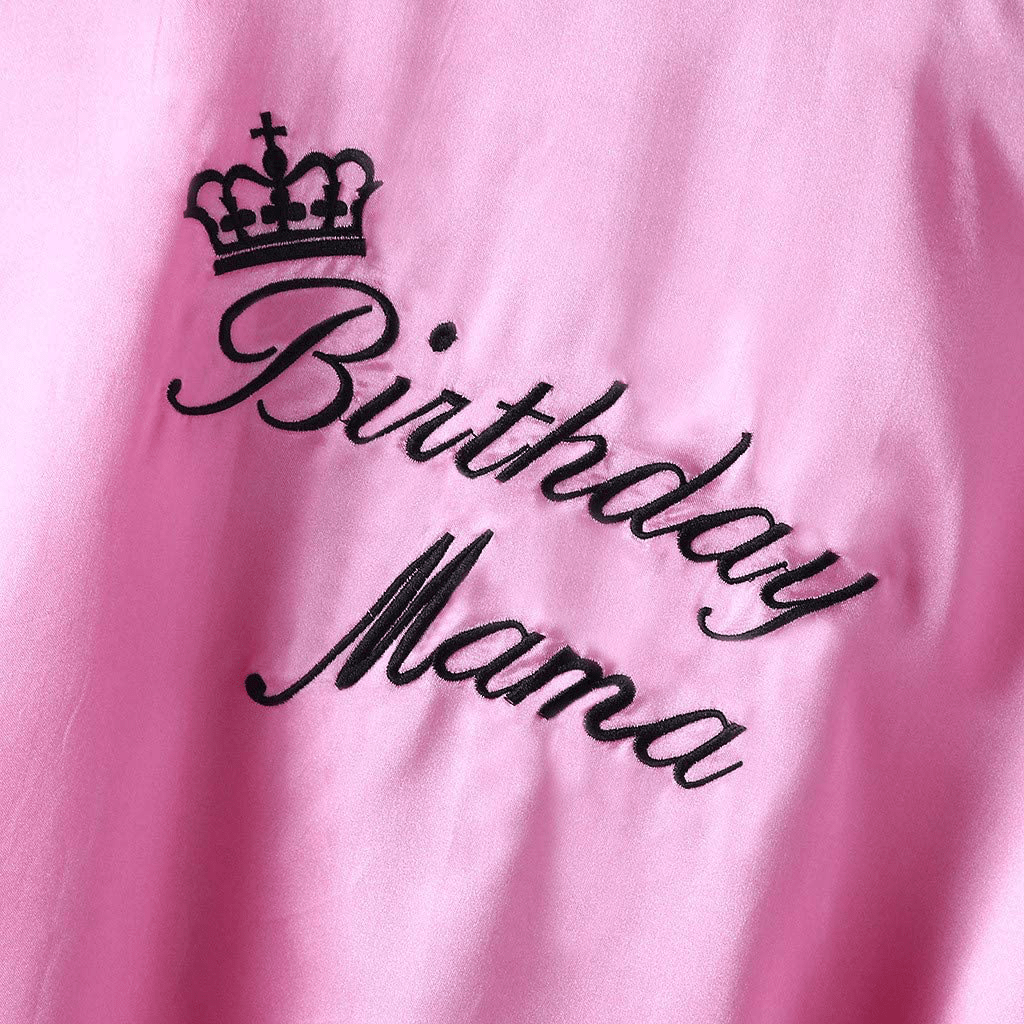 Youmymine Toddler Baby Kids' Satin Kimono Robe Bathrobe Nightgown Sleepwear for Spa Party Wedding Birthday Apparel & Accessories > Clothing > Sleepwear & Loungewear > Robes Kylie Max