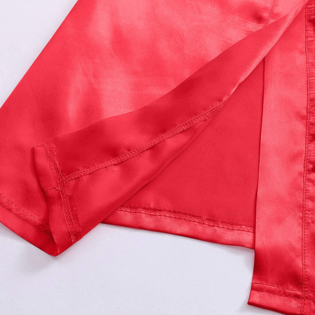 Youmymine Toddler Baby Kids' Satin Kimono Robe Bathrobe Nightgown Sleepwear for Spa Party Wedding Birthday Apparel & Accessories > Clothing > Sleepwear & Loungewear > Robes Kylie Max