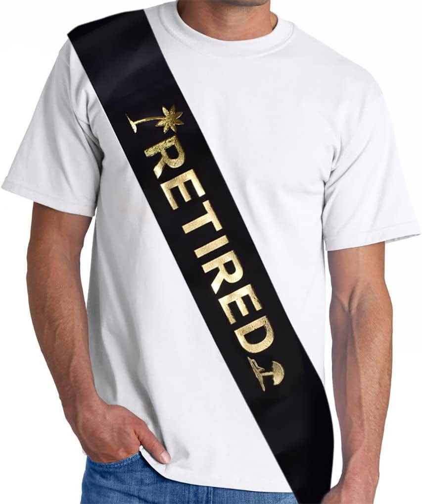 YULIPS Retired Sash - Retirement Party Supplies, Gifts, and Decorations Apparel & Accessories > Clothing Accessories > Sashes YULIPS