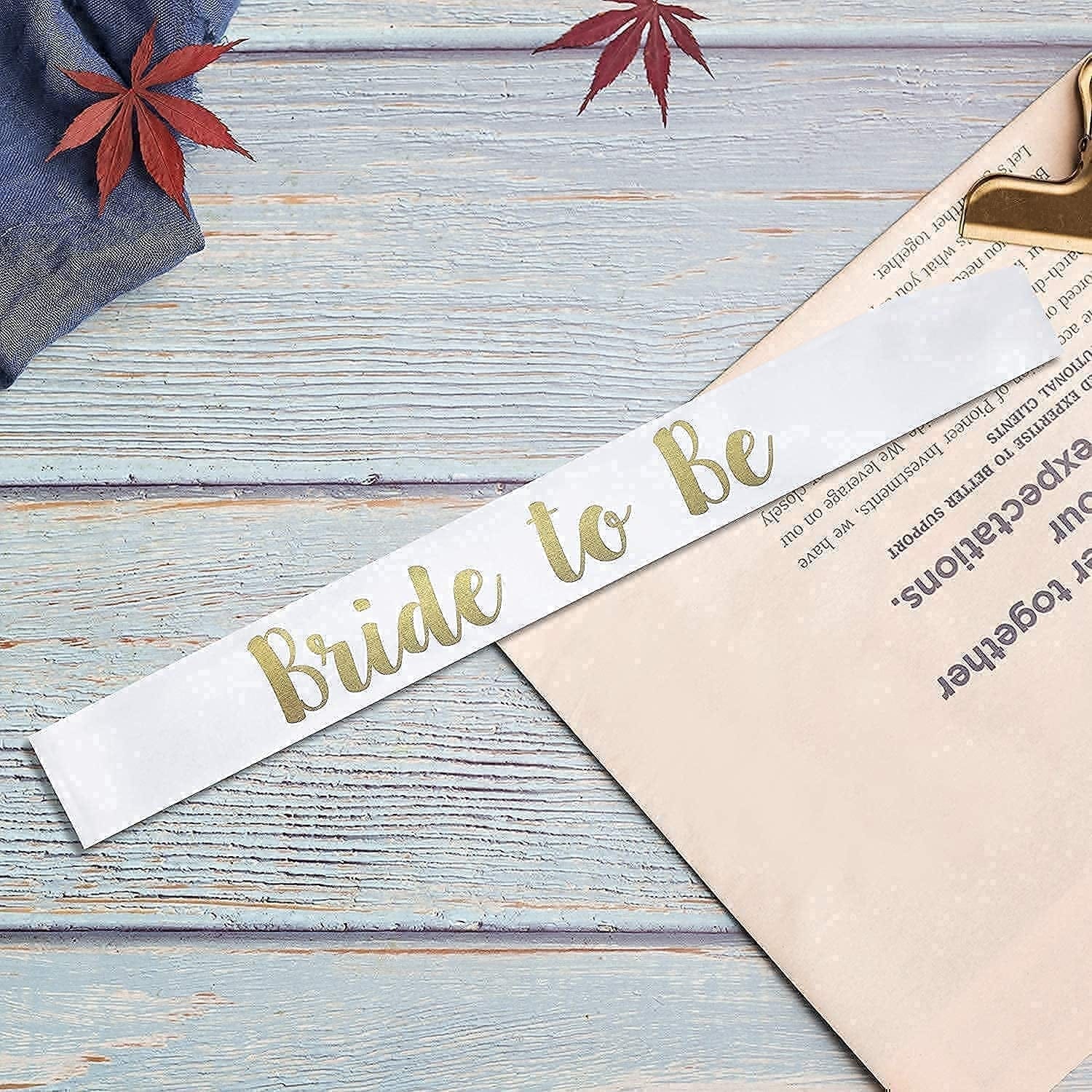 YZDING 12 Pcs Bride to Be Sash Bachelorette Party Decorations- Unique Bride and Bridesmaid Sashes for Bachelorette Party (Black, Gold Letters) Apparel & Accessories > Clothing Accessories > Sashes Zxx1