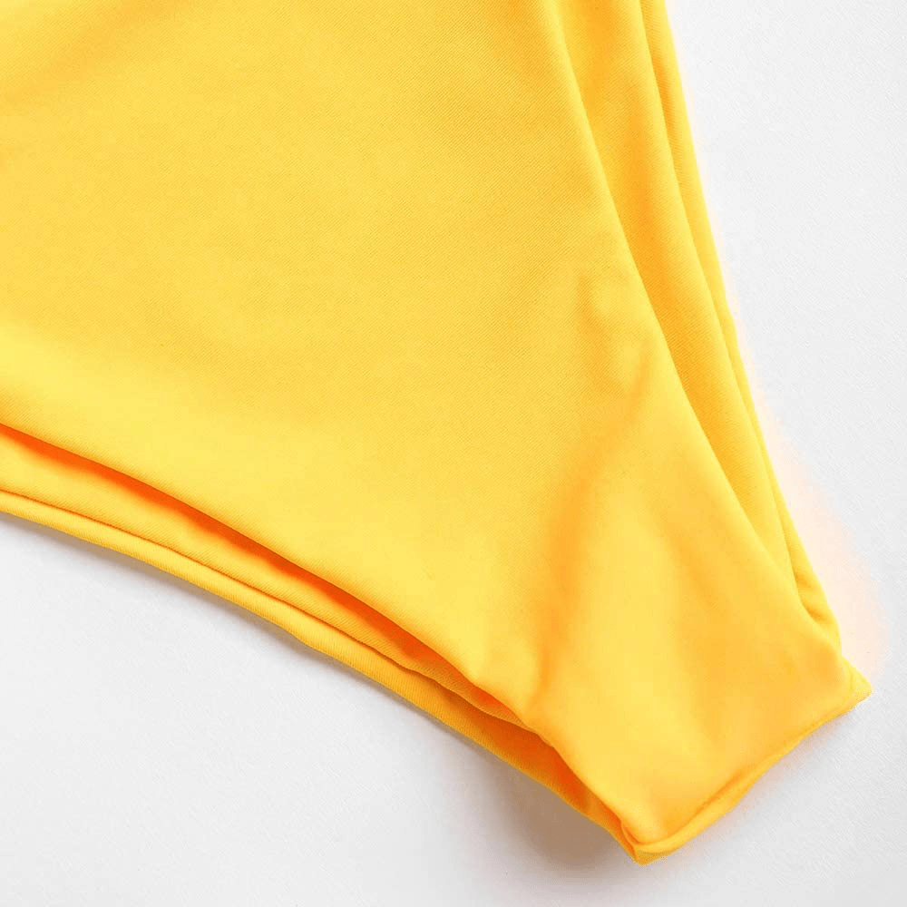 ZAFUL Women'S Back Lace-Up Bandeau Bikini Set  Kylie Max