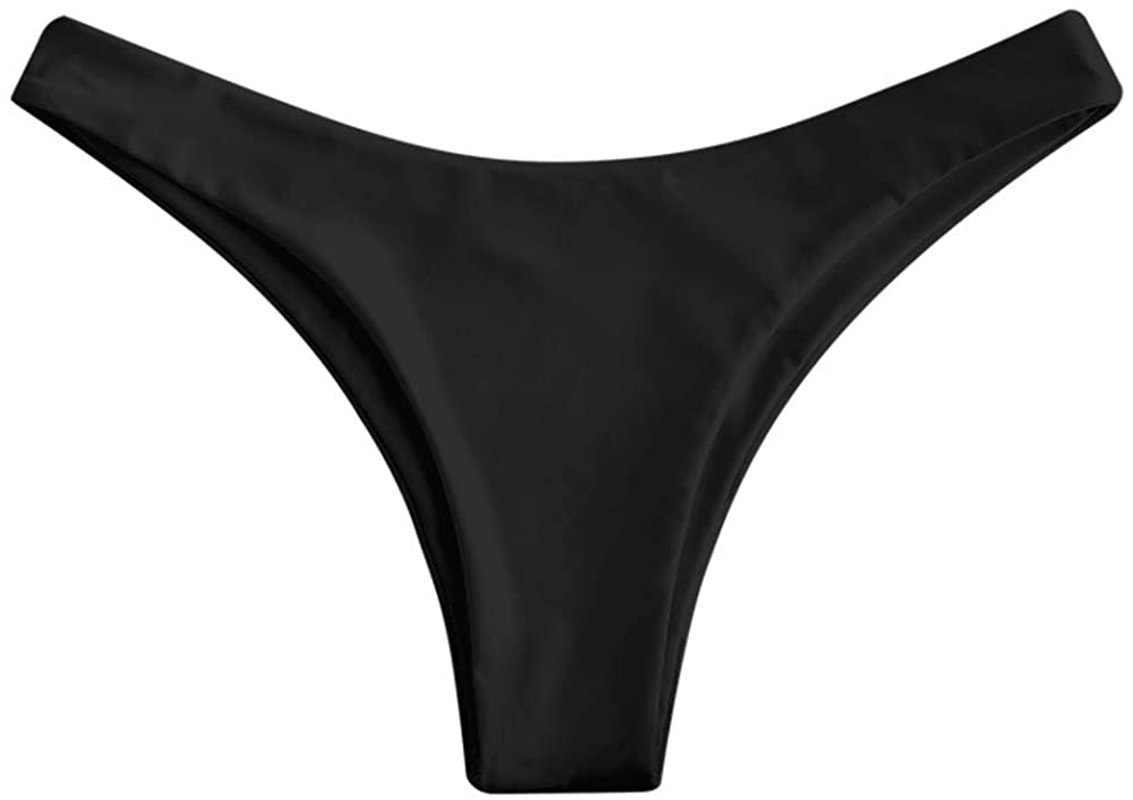 ZAFUL Women’s Floral Print Push-up V-Wire Lettuce Bikini Set High Cut Spaghetti Straps Underwire Padded Swimsuit Apparel & Accessories > Clothing > Swimwear ZAFUL Black-bottom Small