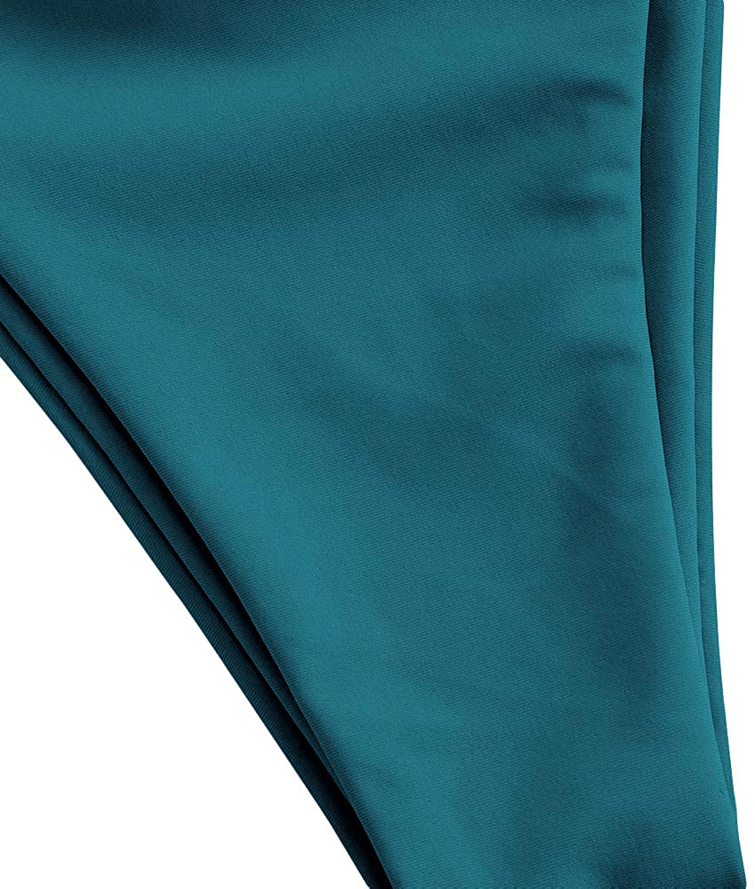 ZAFUL Women's Spaghetti Strap Cutout Keyhole Ruched Tie Cami Bikini Set Swimsuit Apparel & Accessories > Clothing > Swimwear ZAFUL