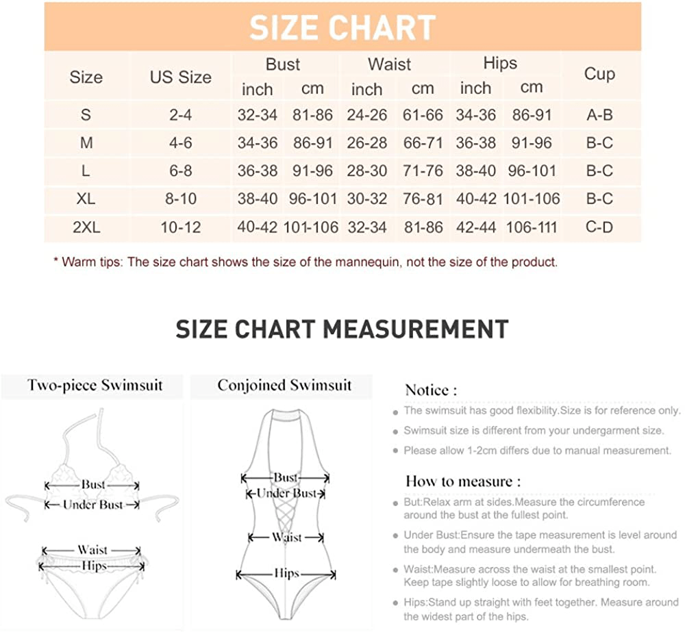 ZAFUL Women's Wide Straps Padded Bandeau Bikini Set Apparel & Accessories > Clothing > Swimwear ZAFUL