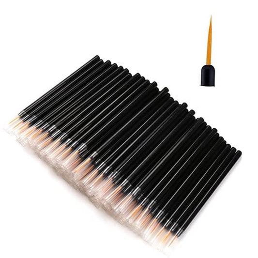 Zarivy 100PCS Disposable Eyeliner Makeup Brushes with Covers on the Hair, Makeup Eye Liner Tools Wands Applicator(Size: 9Cm, Thick: 0.2Cm, Color: Black) Health & Beauty > Personal Care > Cosmetics > Cosmetic Tools > Makeup Tools Zarivy