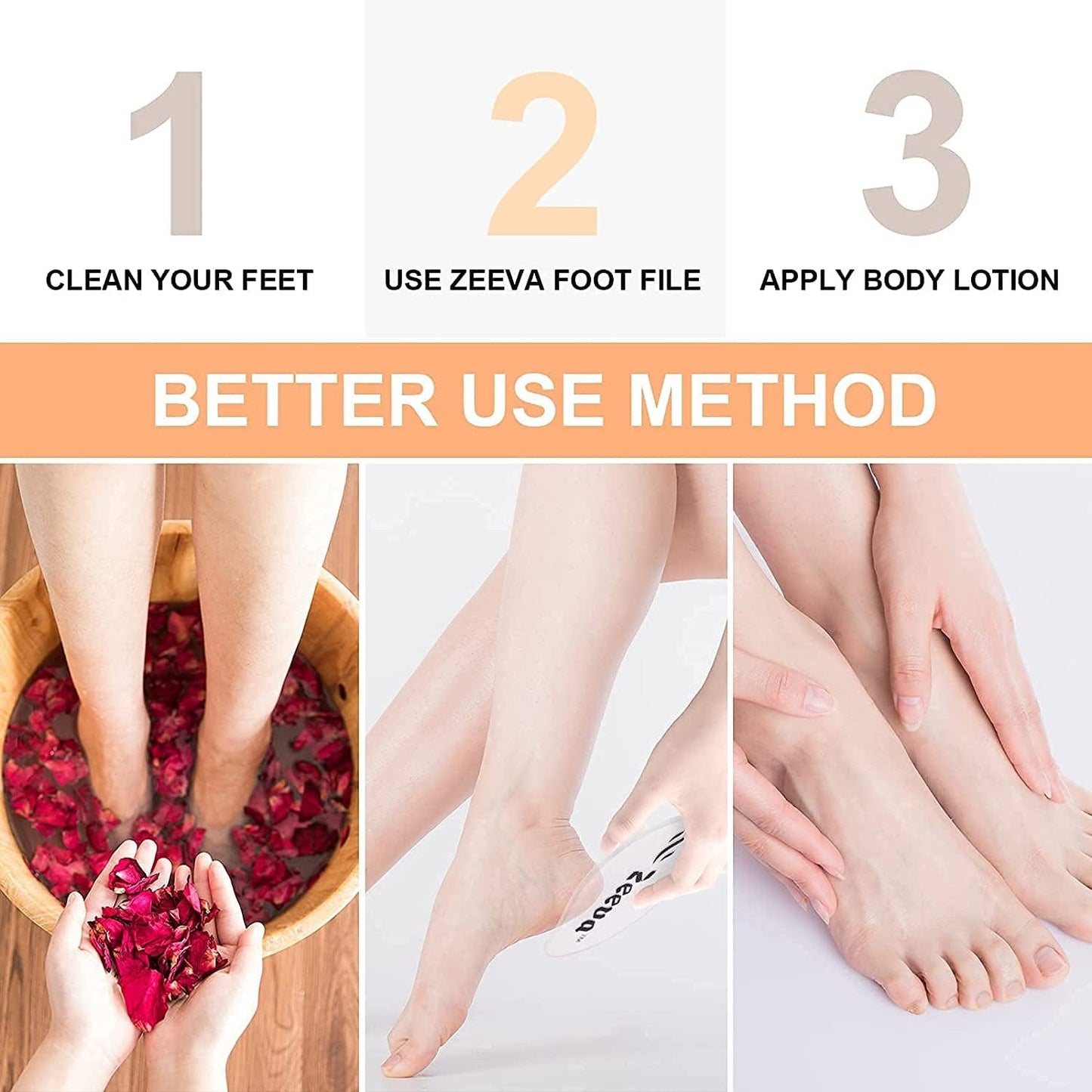 Zeeva Chrome Plated Glass Foot File, Foot Care Pedicure Tool, Hard Skin Cuticle Remover Scrubber, Great for Dead Skin Removal, Cracking, Used on Both Wet and Dry Feet Health & Beauty > Personal Care > Foot Care Zeeva