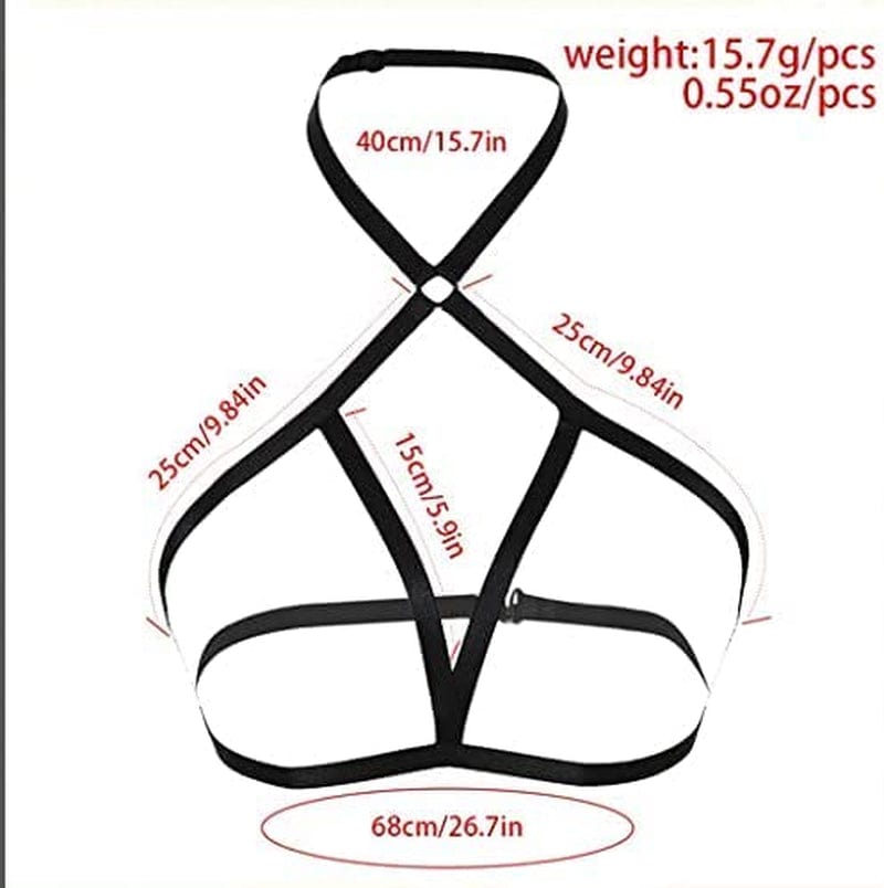 Zehope Black Bra Body Chain Belt Elastic Bra Body Chain Sexy Black Body Chain Belt Jewelry for Women and Girls… Apparel & Accessories > Jewelry > Body Jewelry Zehope