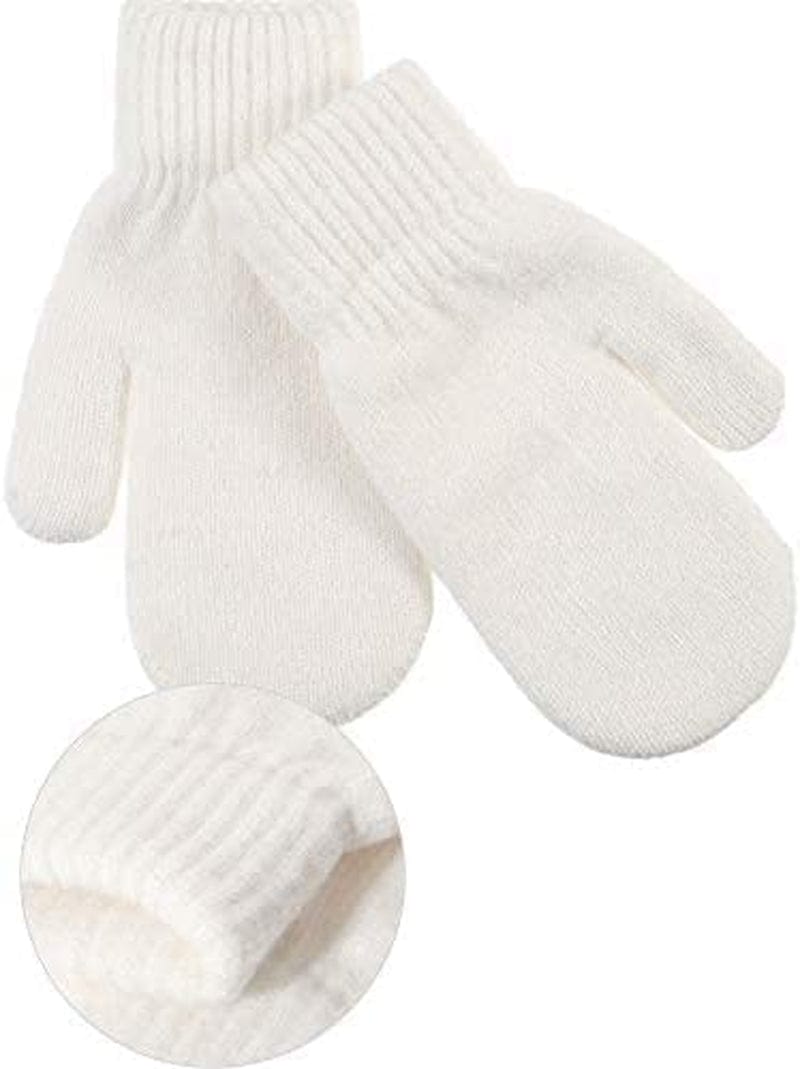 Zhehao Women Knitted Mittens Winter Warm Gloves Solid Color Hand Warmer for Indoor Outdoor Activities Apparel & Accessories > Clothing Accessories > Gloves & Mittens Zhehao