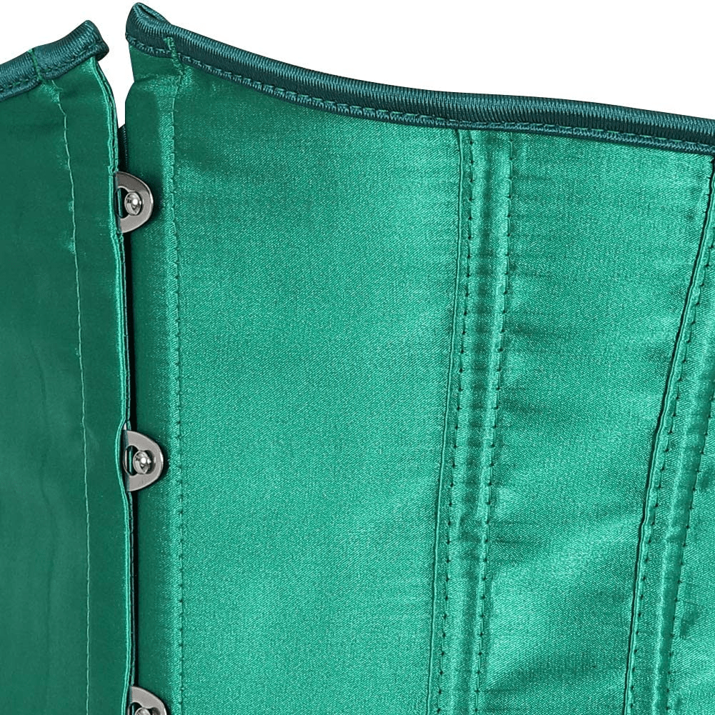 Zhitunemi Women'S Satin Underbust Corset Bustier Waist Training Cincher plus Size Corsets Apparel & Accessories > Clothing > Underwear & Socks > Lingerie Zhitunemi