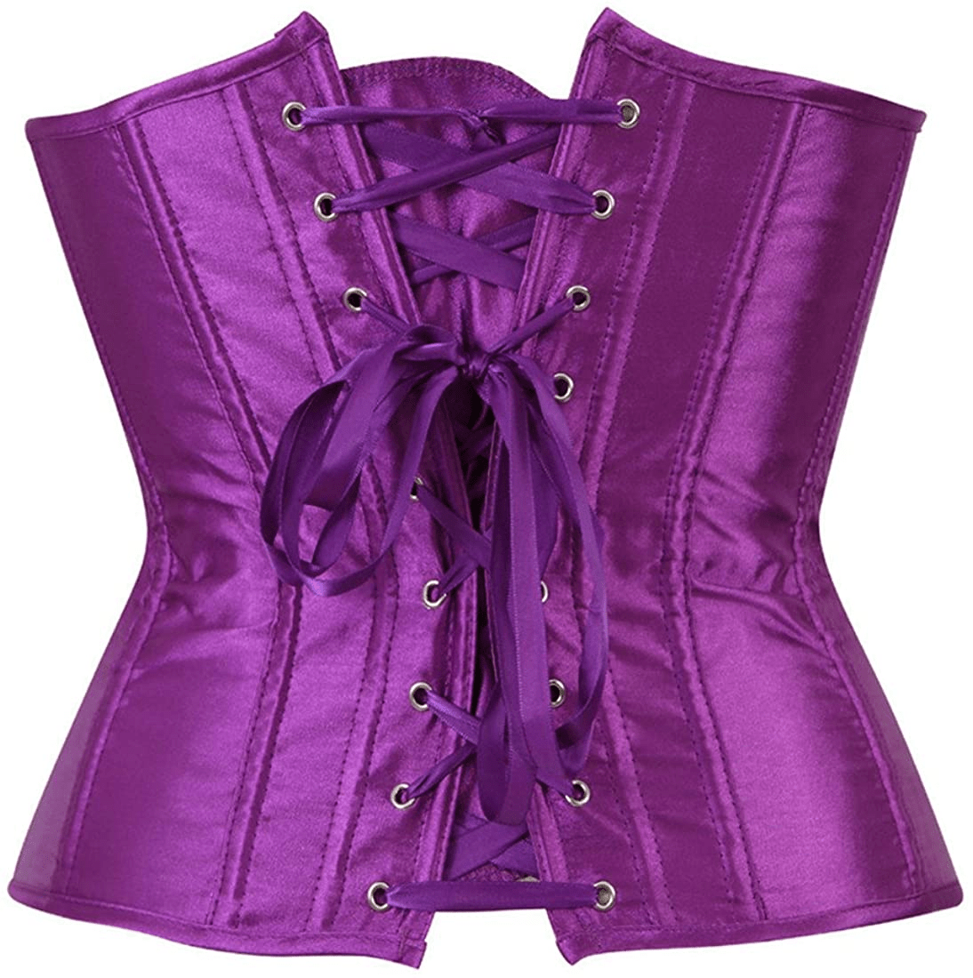 Zhitunemi Women'S Satin Underbust Corset Bustier Waist Training Cincher plus Size Corsets Apparel & Accessories > Clothing > Underwear & Socks > Lingerie Zhitunemi