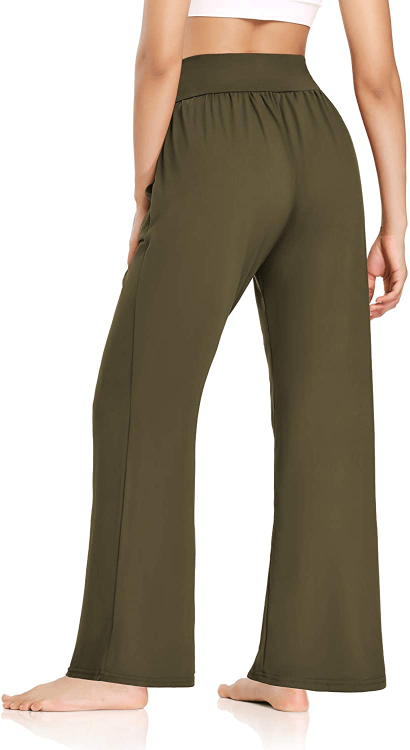ZJCT Womens Yoga Sweatpants Comfy Loose Casual Wide Leg Lounge Joggers Pants with Pockets Apparel & Accessories > Clothing > Activewear Kylie Max