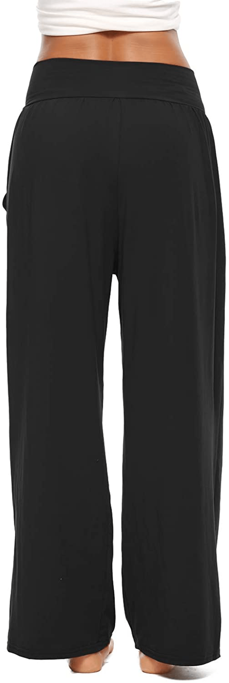 ZJCT Womens Yoga Sweatpants Comfy Loose Casual Wide Leg Lounge Joggers Pants with Pockets Apparel & Accessories > Clothing > Activewear Kylie Max