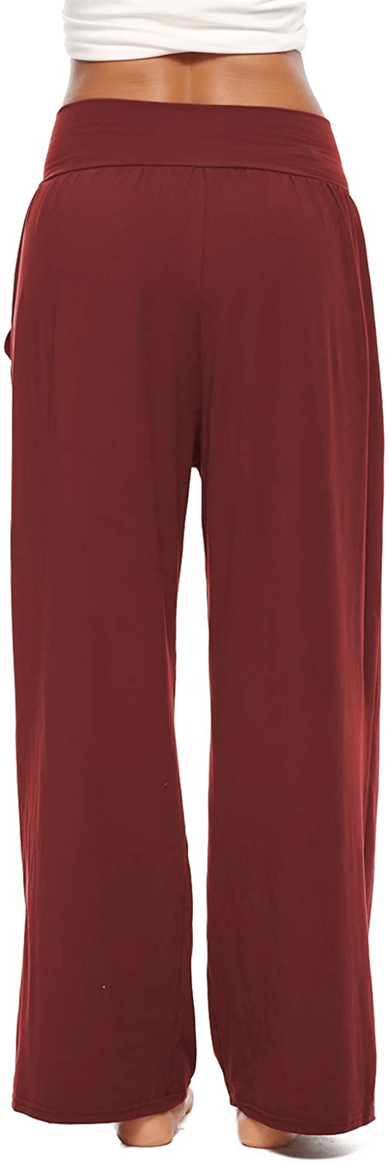 ZJCT Womens Yoga Sweatpants Comfy Loose Casual Wide Leg Lounge Joggers Pants with Pockets Apparel & Accessories > Clothing > Activewear Kylie Max