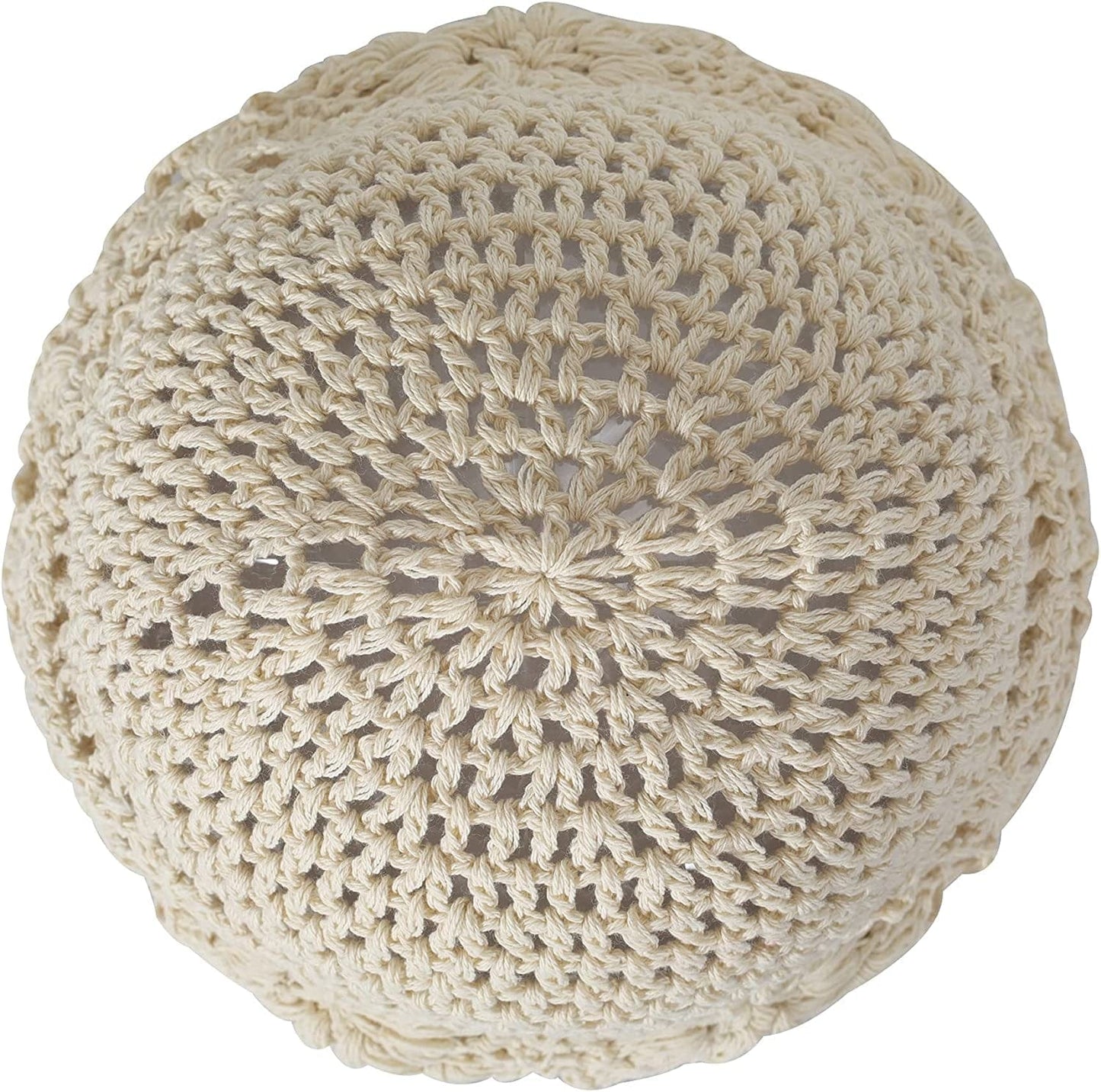 ZLYC Women Cotton Crochet Slouchy Beanie Hat Handmade Knit Cutout Summer Floral Skull Cap Apparel & Accessories > Clothing Accessories > Headwear ZLYC