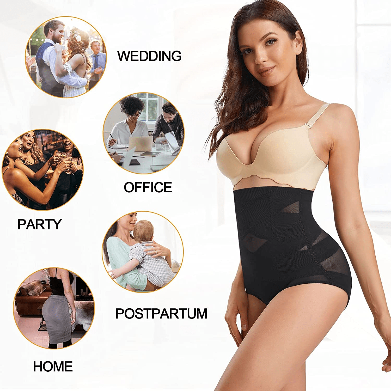 ZOPEUSI Women Butt Lifter Shapewear High Waist Trainer Tummy Control Panty Slim Body Shaper Apparel & Accessories > Clothing > Underwear & Socks > Shapewear ZOPEUSI