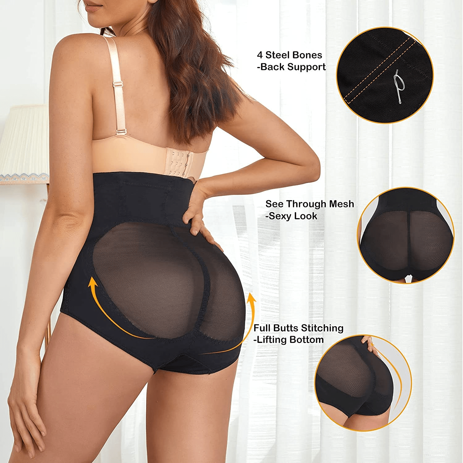 ZOPEUSI Women Waist Trainer Panties Butt Lifter Shapewear High Waist Double Tummy Control Shorts Slim Body Shaper Apparel & Accessories > Clothing > Underwear & Socks > Shapewear ZOPEUSI