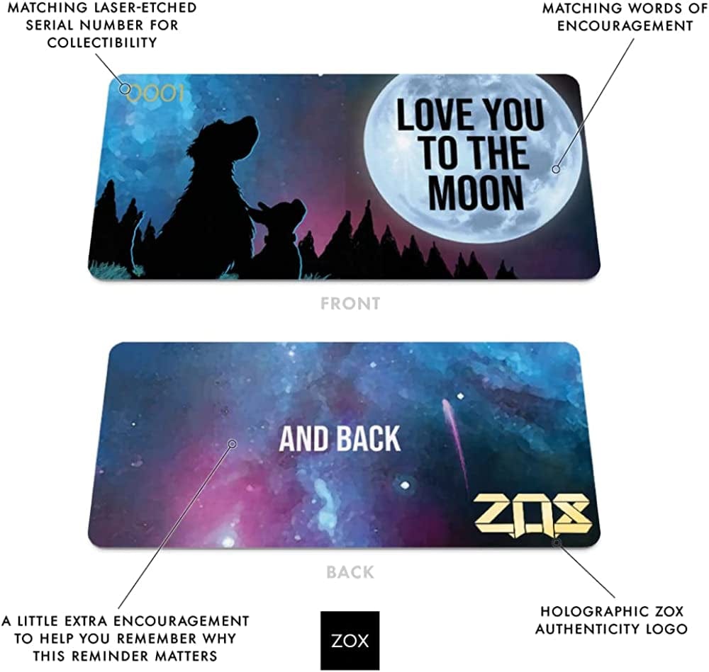 ZOX Inspirational & Motivational Bracelet - Uplifting Reversible Stretch Wristband with Positive Affirmations Made from Recycled Plastic – Encouragement Gifts for Men, Women & Kids Apparel & Accessories > Jewelry > Bracelets ZOX