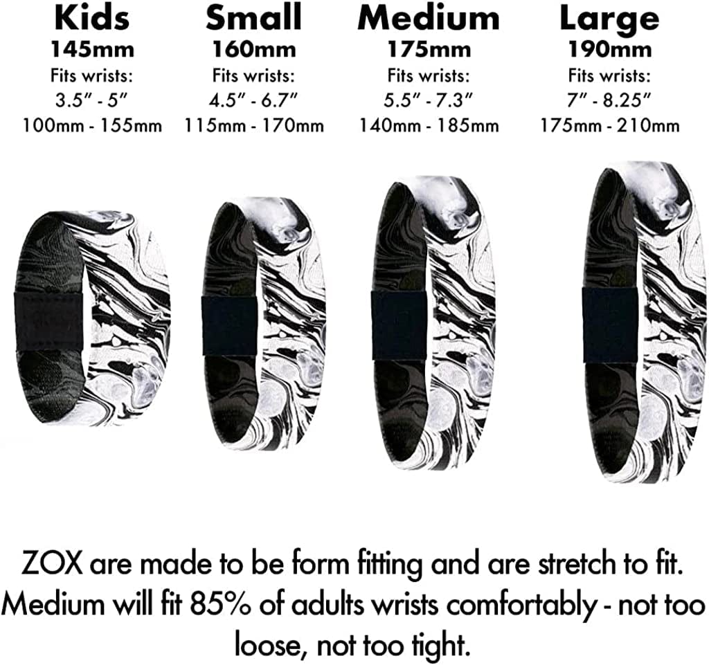 ZOX Inspirational & Motivational Bracelet - Uplifting Reversible Stretch Wristband with Positive Affirmations Made from Recycled Plastic – Encouragement Gifts for Men, Women & Kids Apparel & Accessories > Jewelry > Bracelets ZOX