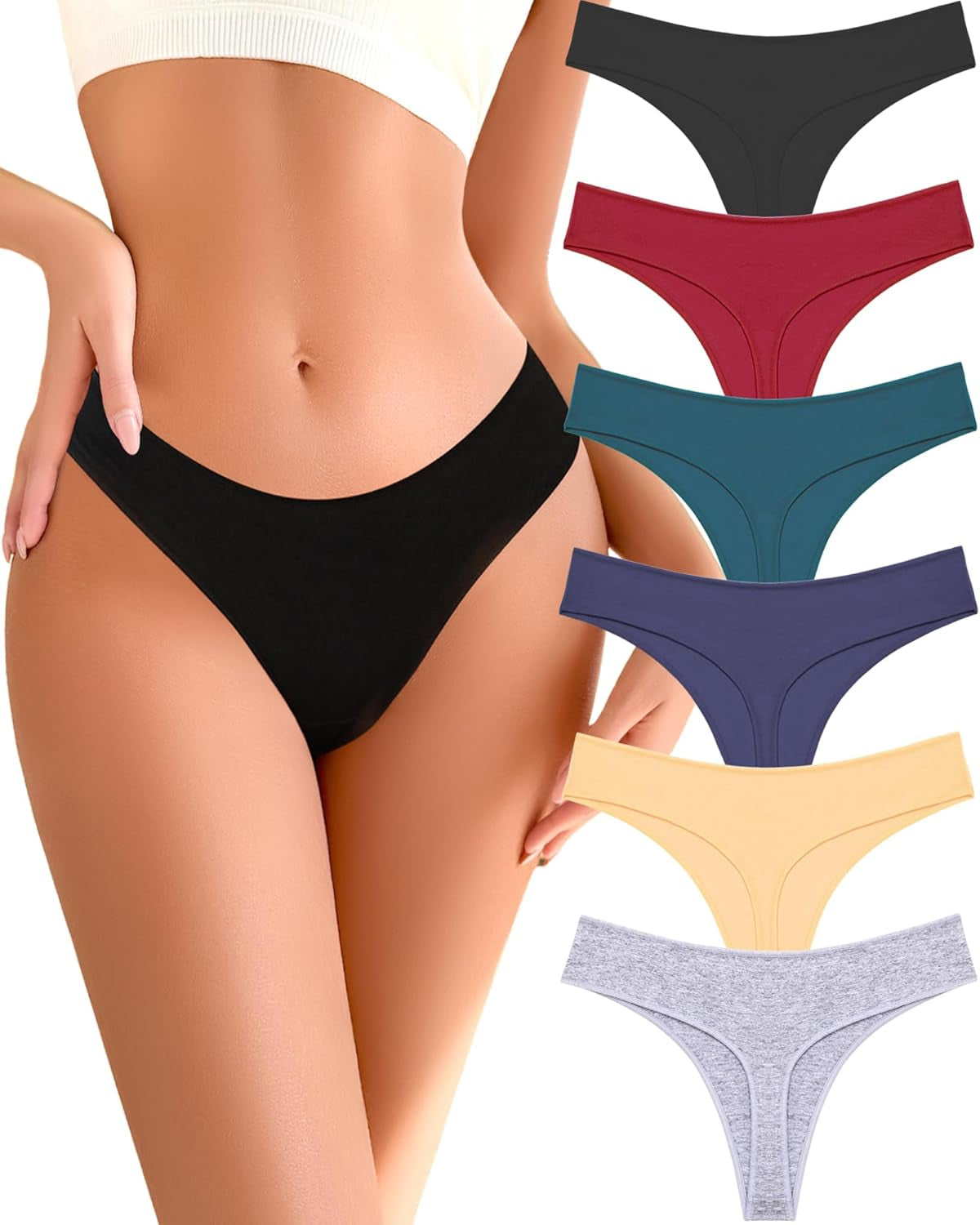 Sexy stretchy thongs for everyday comfort