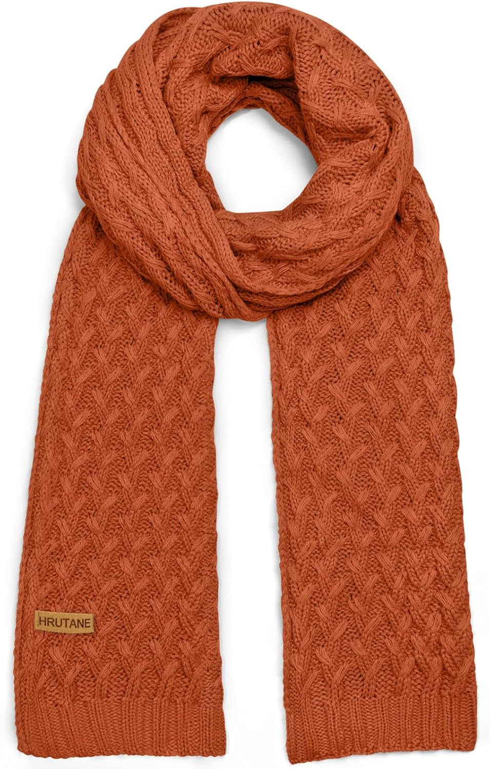 Winter Scarf for Women, Chunky Ribbed Knit Soft Long Wrap Cold Weather Stocking Stuffers Thick Warm Large Scarves