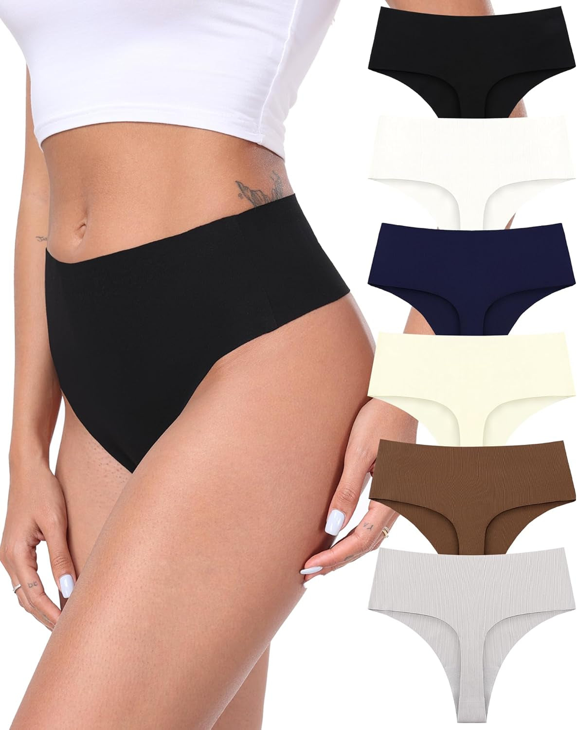 Close-up comfortable cotton thong fabric breathable stretchy material