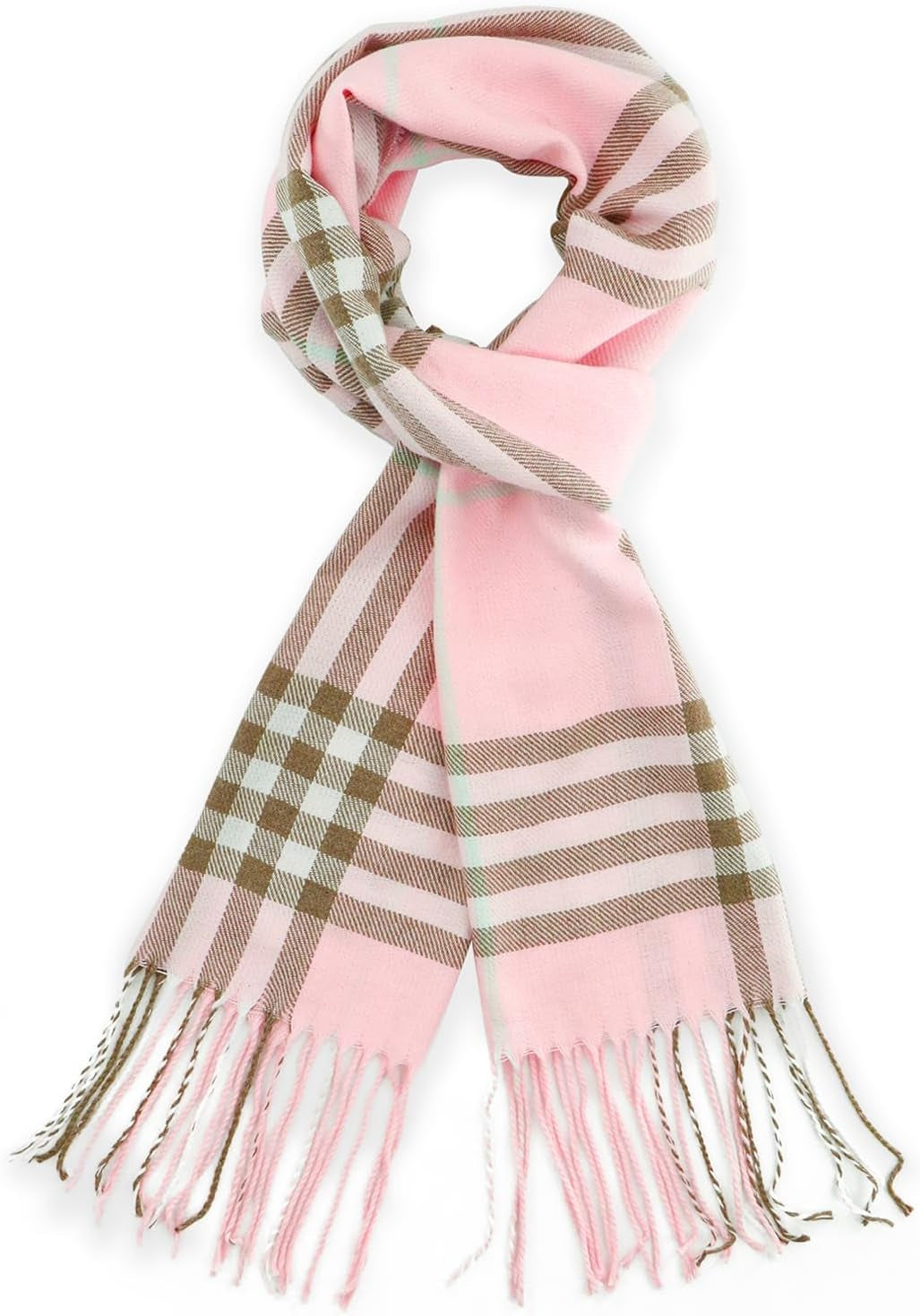 Vimate Plaid Scarf for Men Women Super Soft Classic Tartan Checkered Neck Scarves