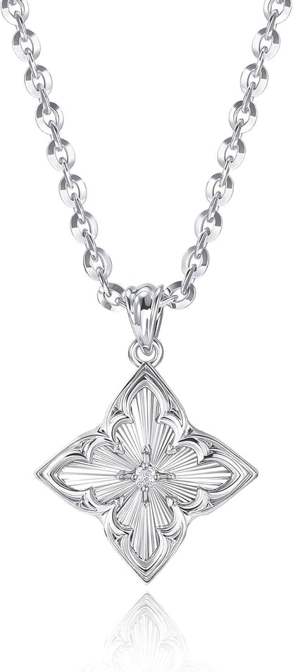 LOYATA Clover Necklace-Dainty Four Leaf Clover Necklace for Women 14K Real Gold Plated Non Tarnish Pendant Necklaces for Women Charm Trendy Jewelry Gifts for Women