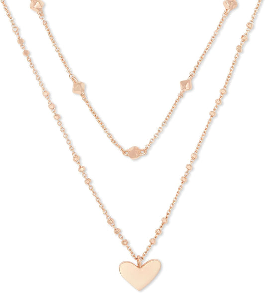 Kendra Scott Ari Heart Multistrand Necklace, Fashion Jewelry for Women