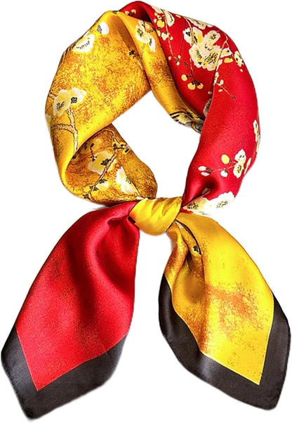 Satin Bandanas Head Scarf for Women Hair Scarves Accessories Lightweight Fashion Wrap Neck Silk Sleeping Headscarf