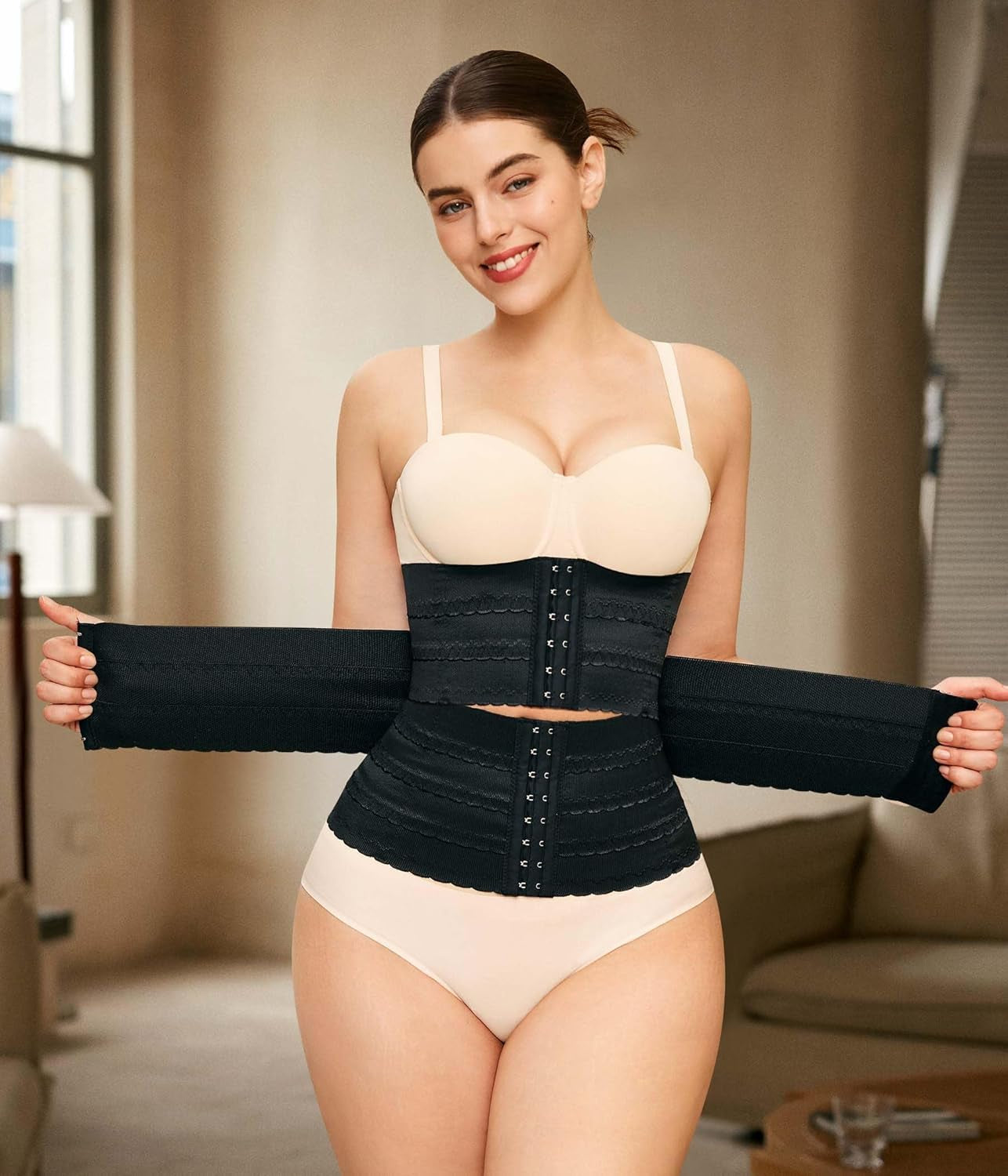 LODAY waist trainer corset back support structure