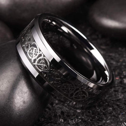 Silver infinity heart couple rings on woman's and man's hands
