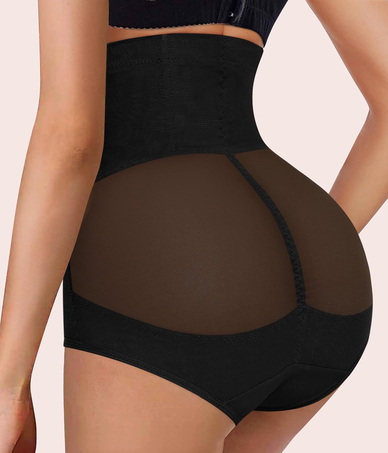 Woman modeling Nebility waist trainer for confident silhouette