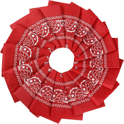 16Pcs Bandanas Multi-Purpose Party Outdoor Favor Scarf Headband Handkerchiefs for Women Men Boy Girls
