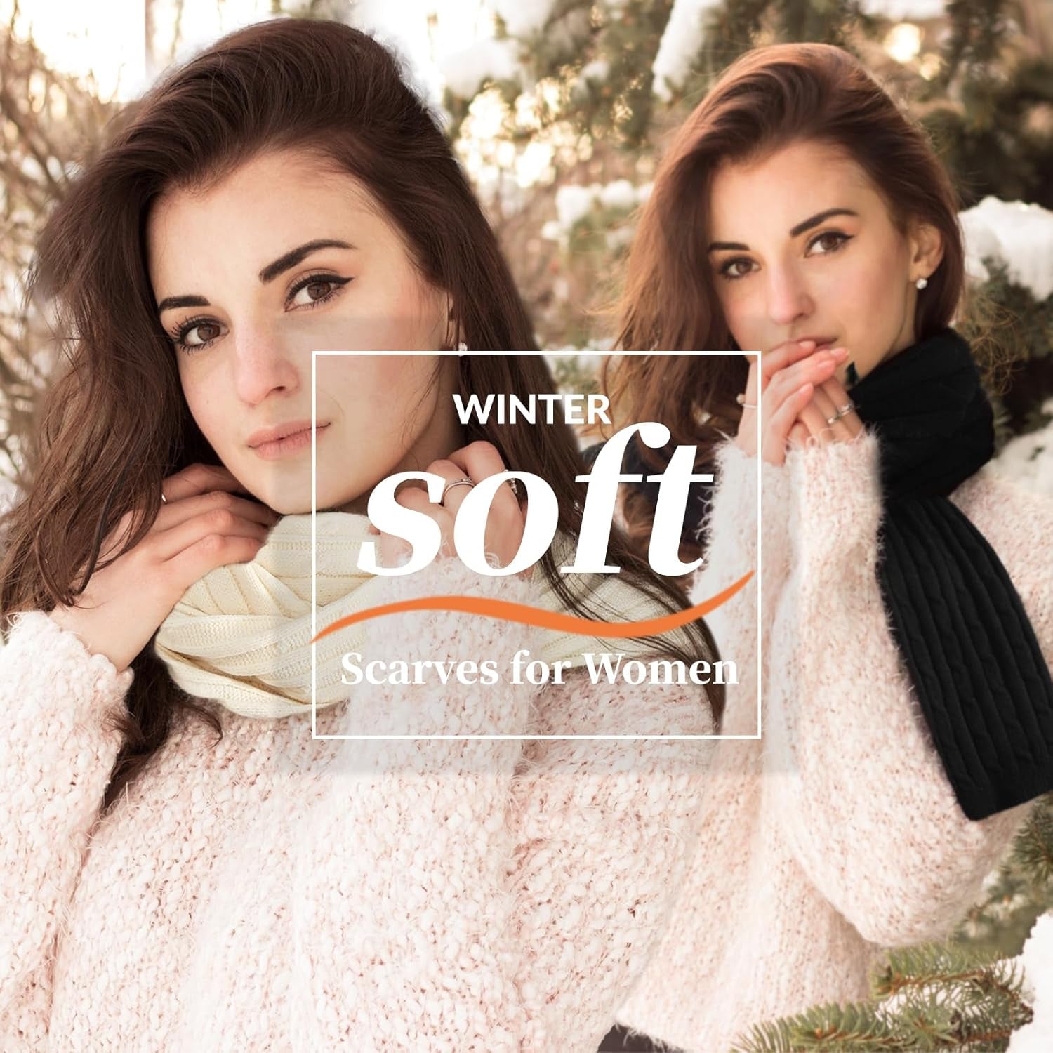 Passionbility Winter Scarf for Women Warm Winter Knit Scarf Cable Chunky Soft Scarves for Cold Weather