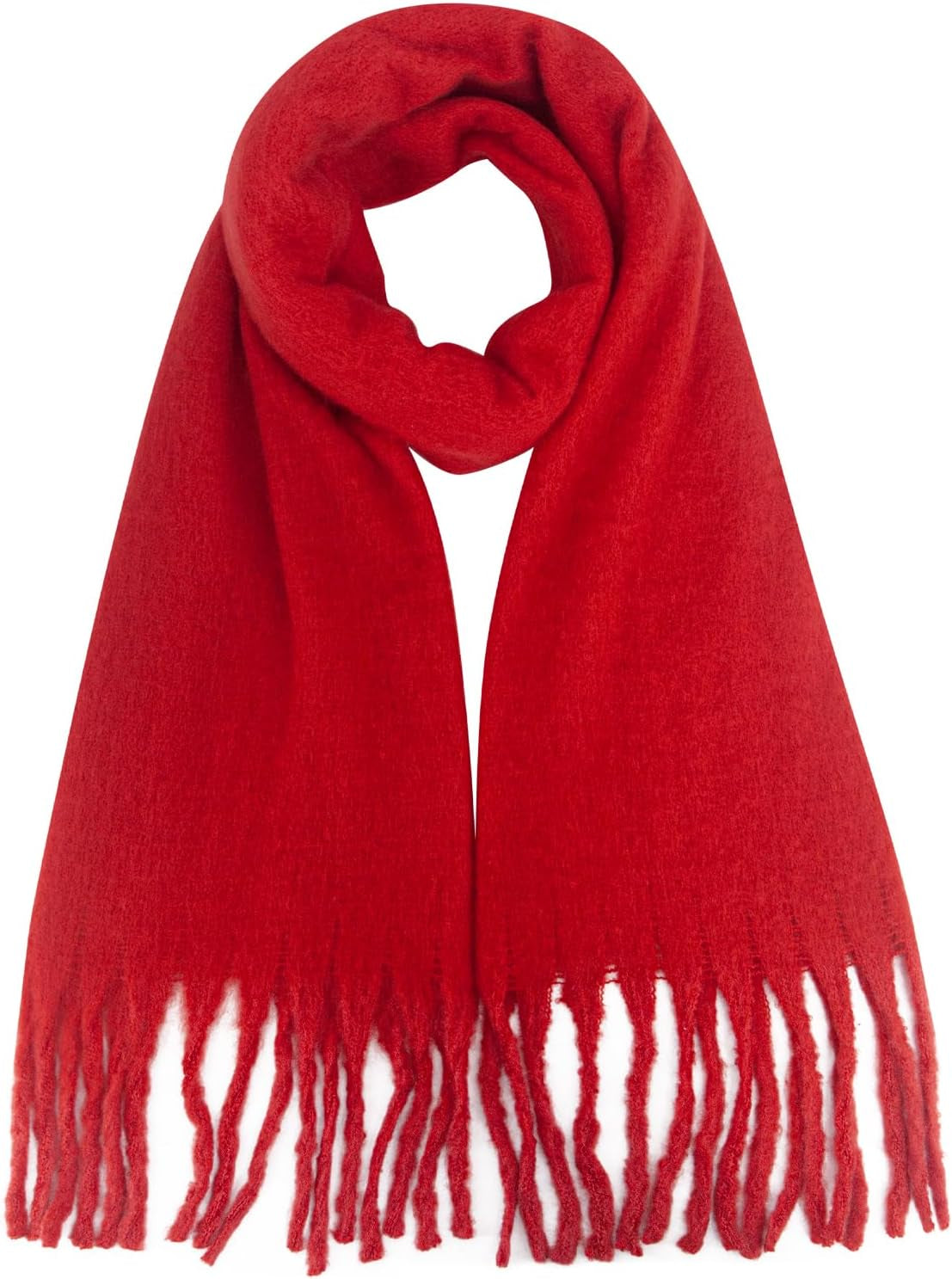 Missshorthair Thick Scarf for Women Big Chunky Colorful Blanket Fluffy Soft Scarves Winter Colorful Shawl Warps