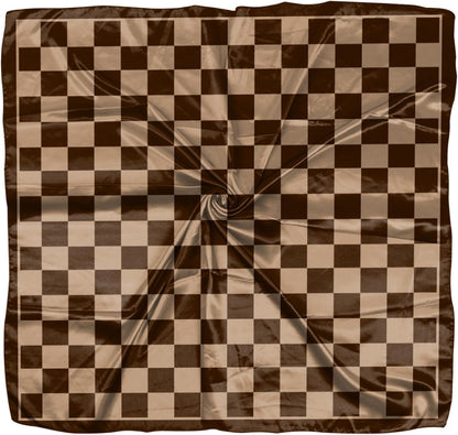 Scarf Silk Feeling Square Satin Head Hair Scarf Wrap 27.5 Inches Headwear Aesthetic Cute Decoration Women Girls