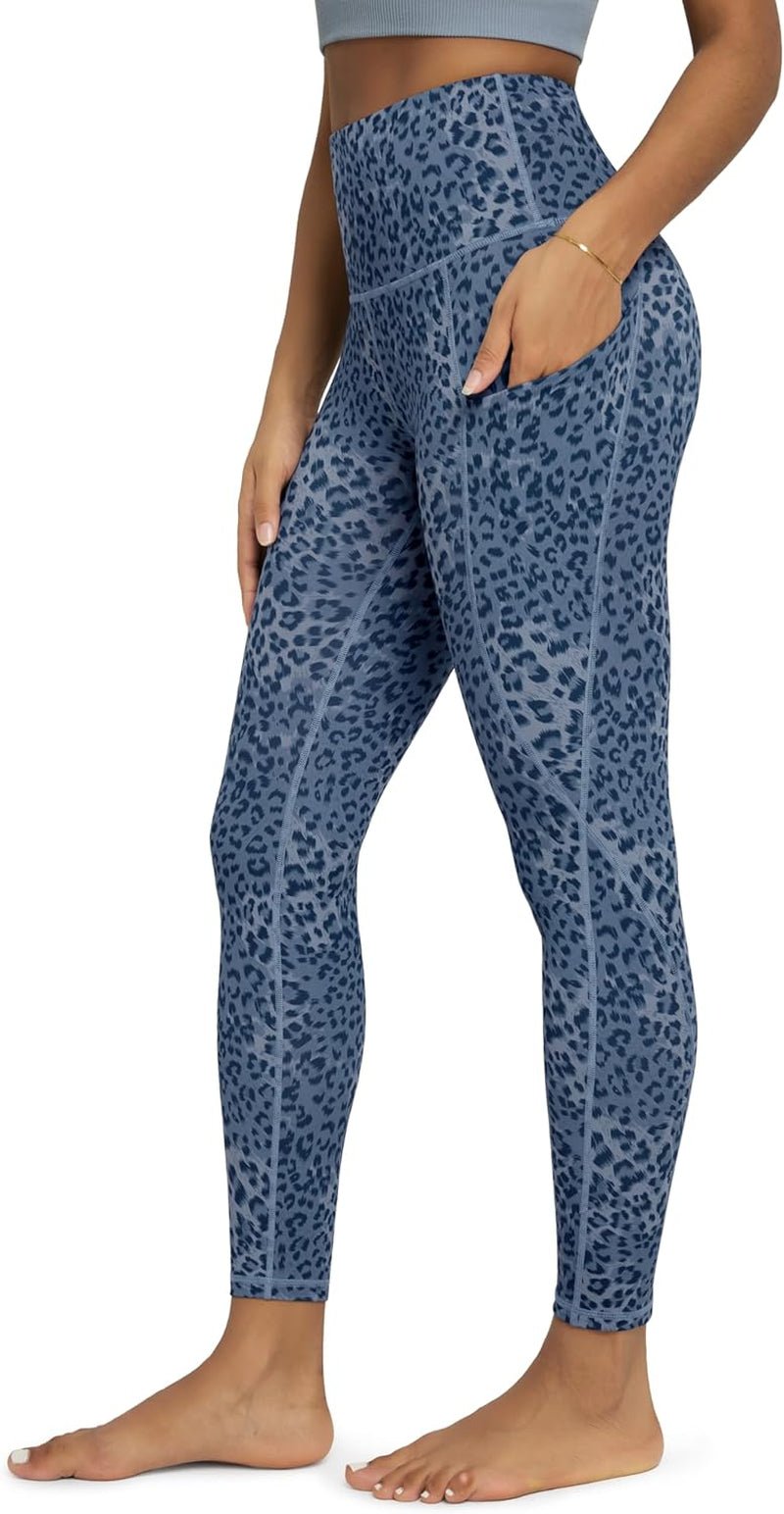 ODODOS Women'S High Waisted Yoga Leggings with Pockets, Tummy Control Non See through Workout Athletic Running Yoga Pants