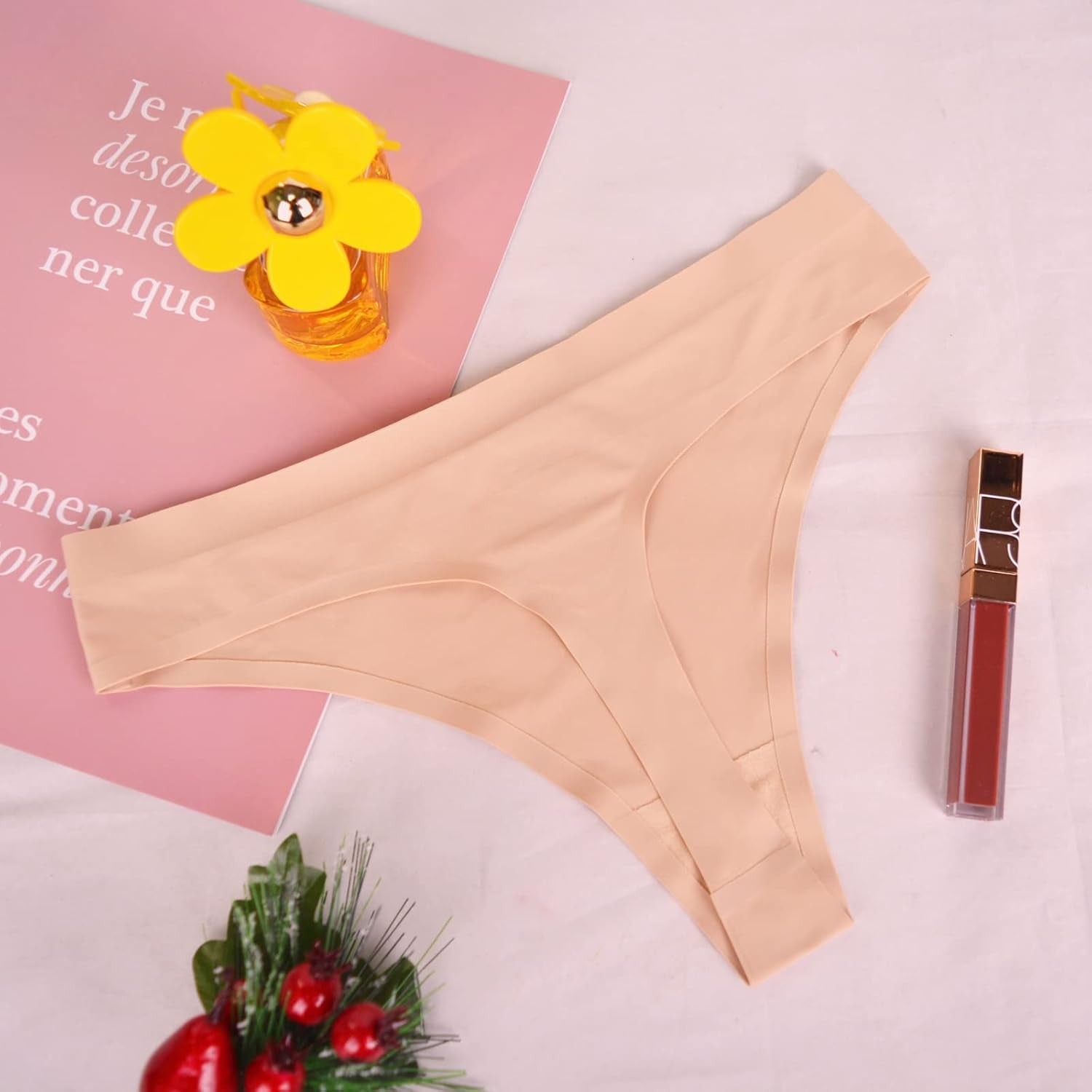 Soft breathable ladies thongs two pack bundle
