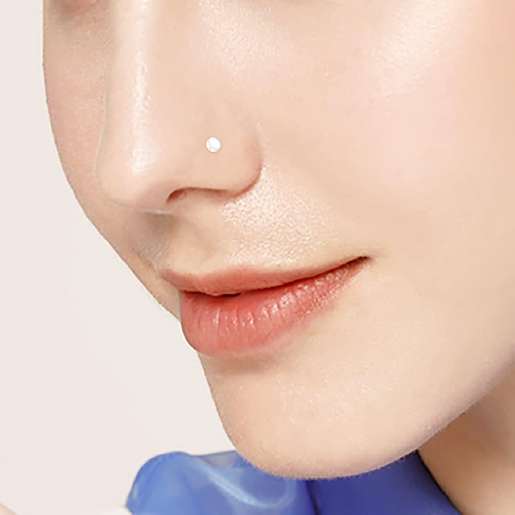 Mayhoop 38Pcs Clear Piercing Retainers for Surgery Bioflex Nose Rings Belly Rings Septum Eyebrow Lip Cartilage Tragus Earring Retainer Industrial Bar Plastic Piercing Jewelry for Work